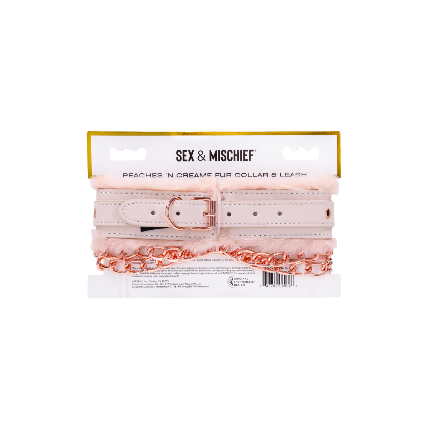 Peaches 'n CreaMe Fur Collar & Leash